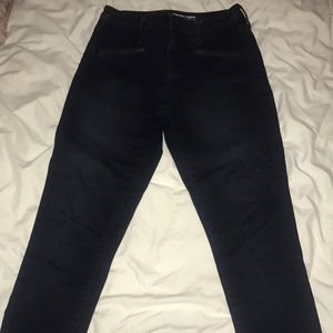 Dark high rise jeans